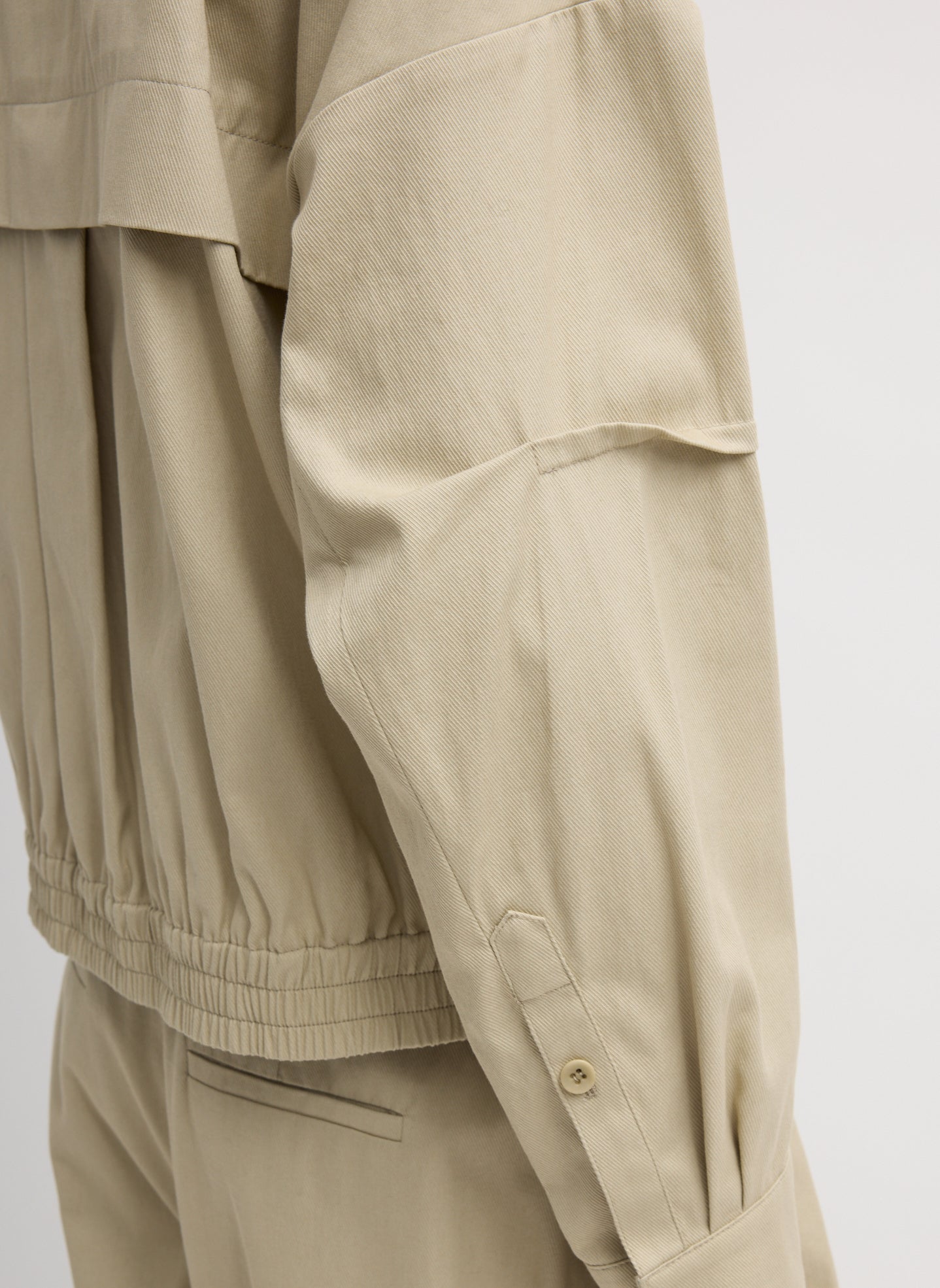 Tibi Luxe Spring Twill Bomber