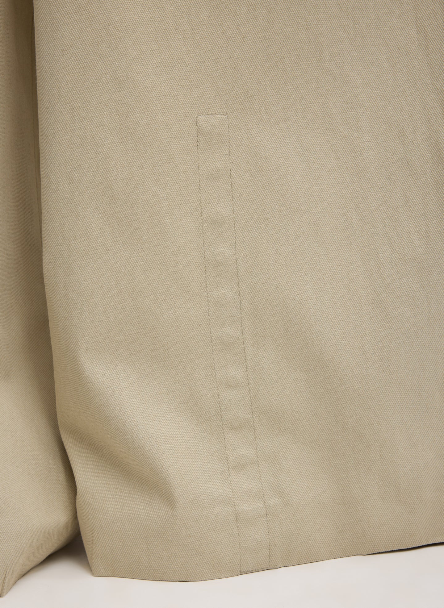 Tibi Luxe Spring Twill Tucked Pleated Wide Leg Trouser