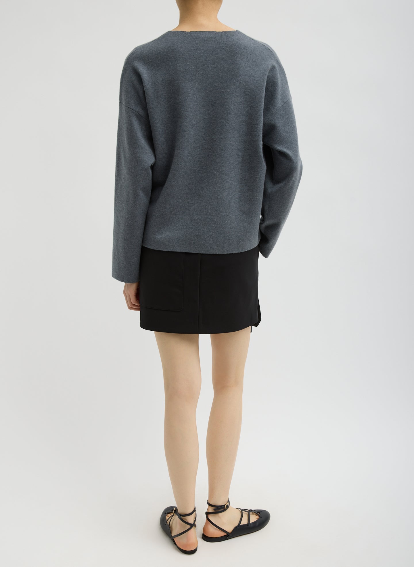 Tibi Compact Tech Knit Mini Skirt