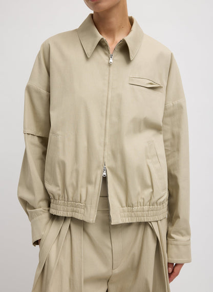 Tibi Luxe Spring Twill Bomber