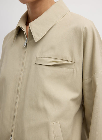 Tibi Luxe Spring Twill Bomber
