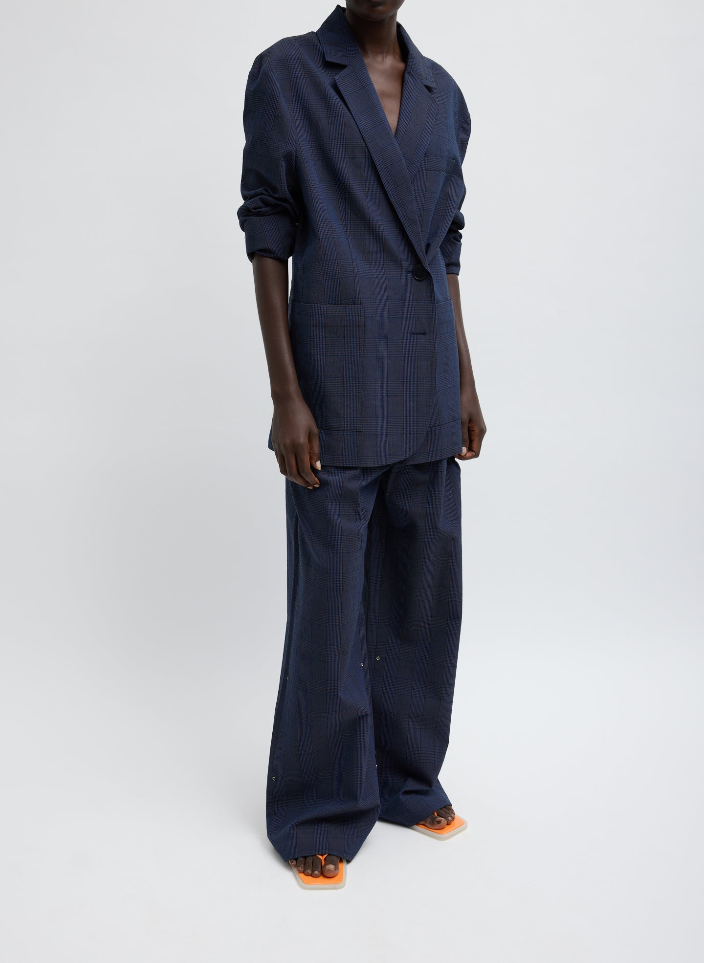 Tibi Menswear Crepon Liam Blazer