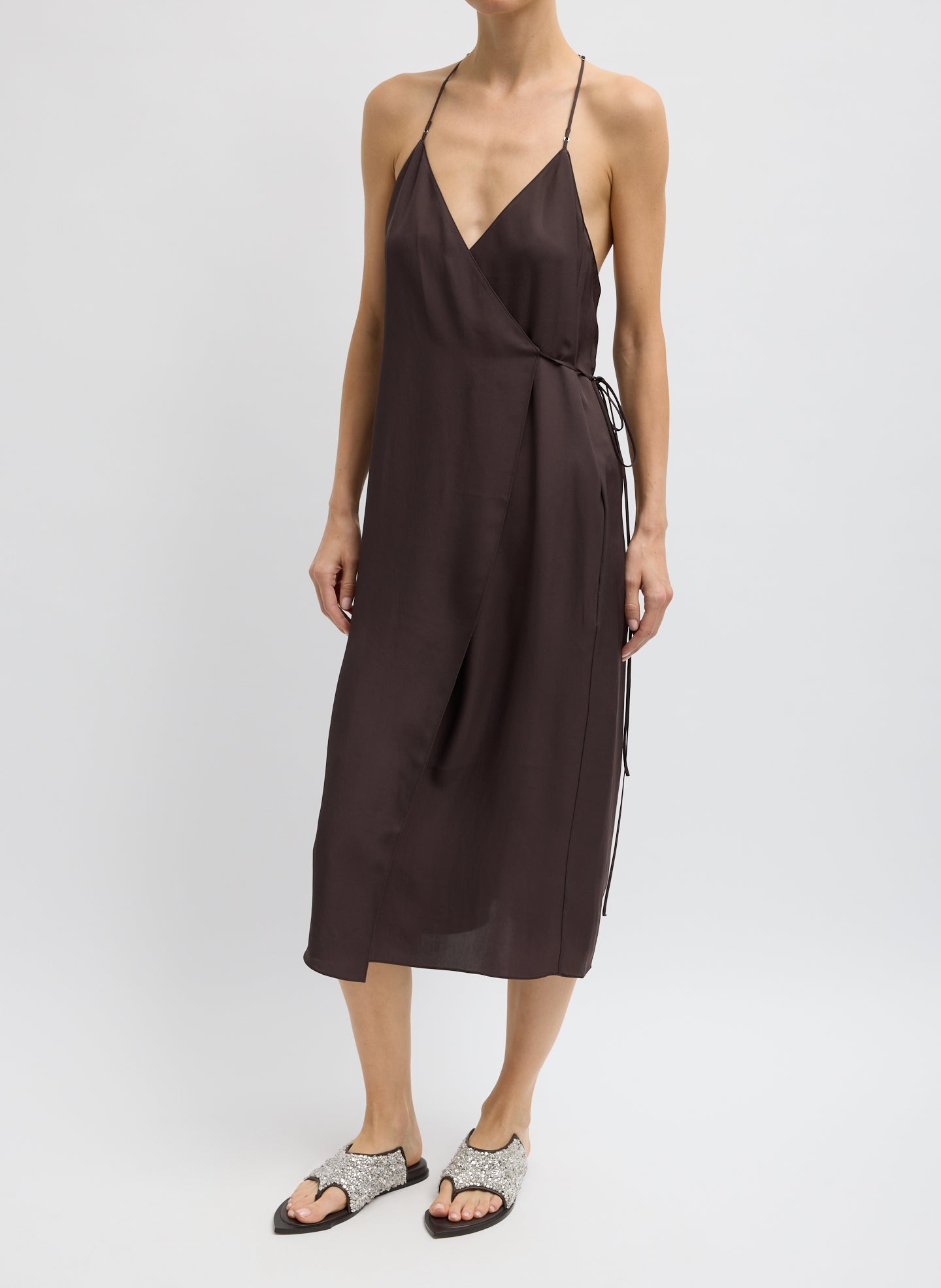 Tibi Summer Slip Wrap Dress