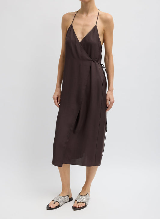 Tibi Summer Slip Wrap Dress