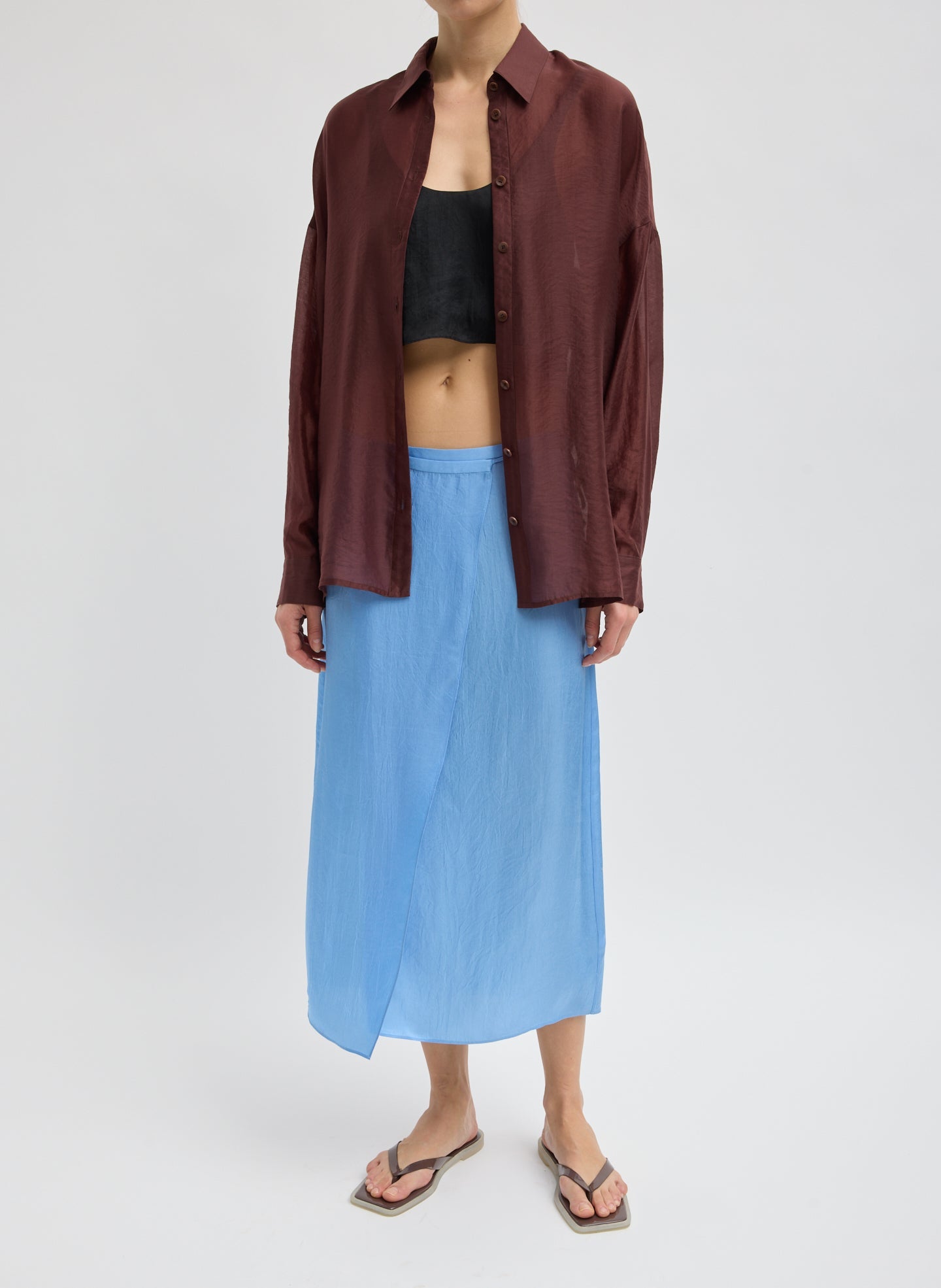 Tibi Summer Voile Oversized Shirt