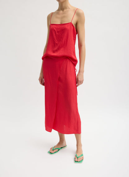 Tibi Summer Slip Wrap Skirt