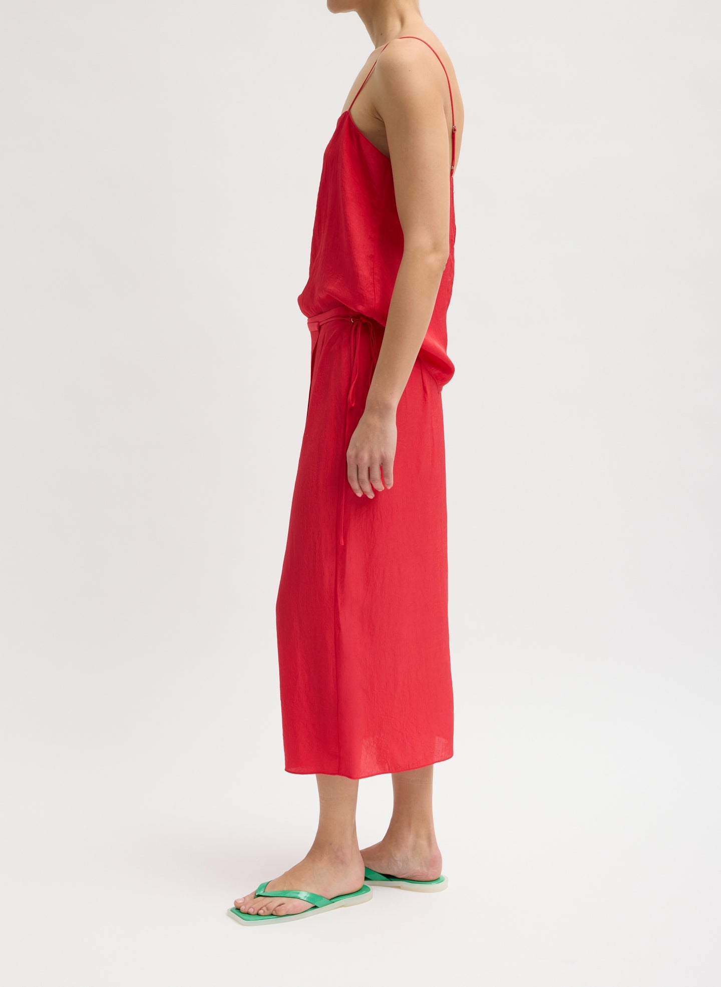 Tibi Summer Slip Wrap Skirt