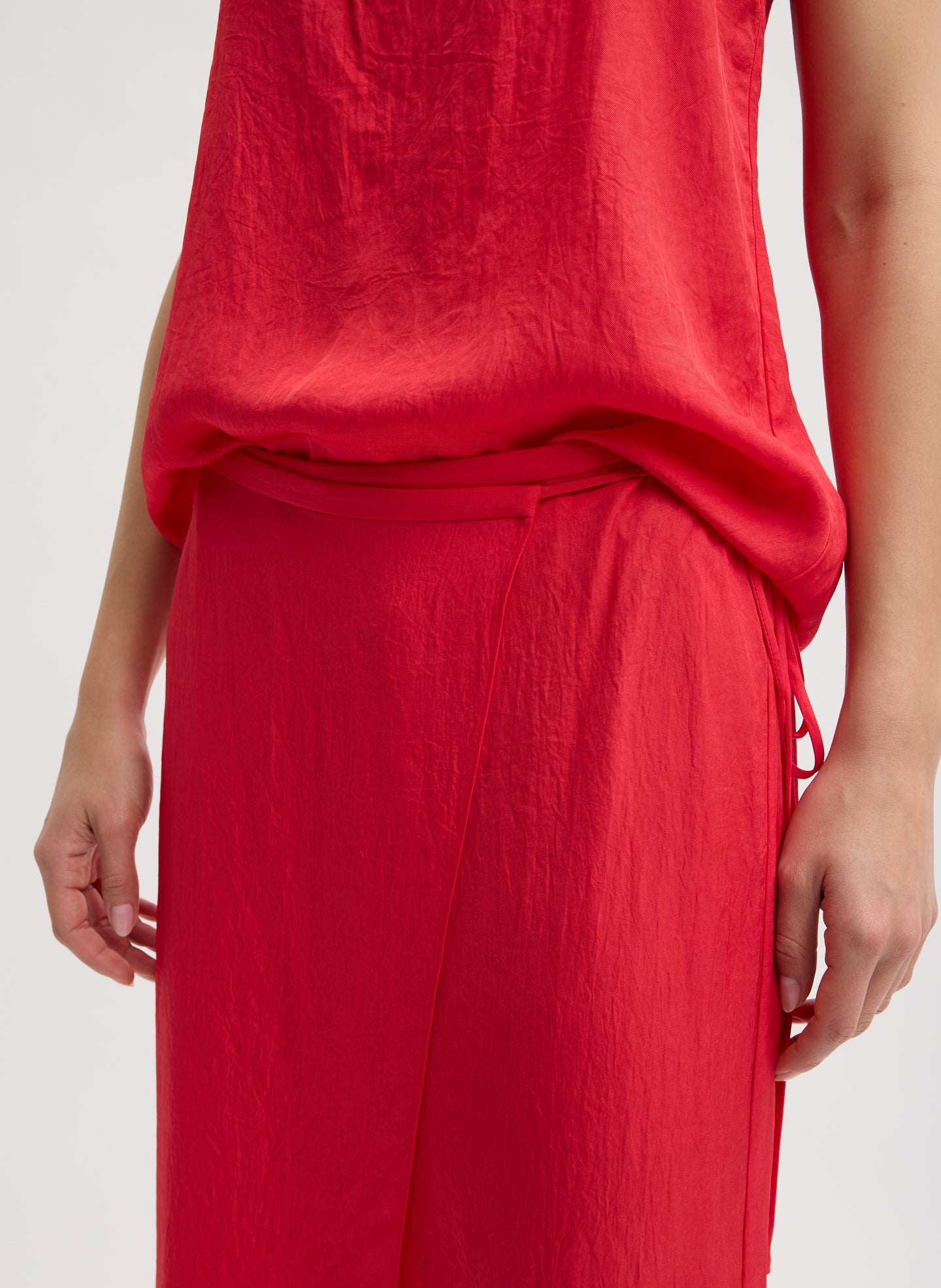 Tibi Summer Slip Wrap Skirt