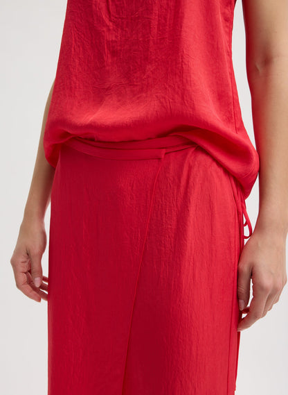 Tibi Summer Slip Wrap Skirt