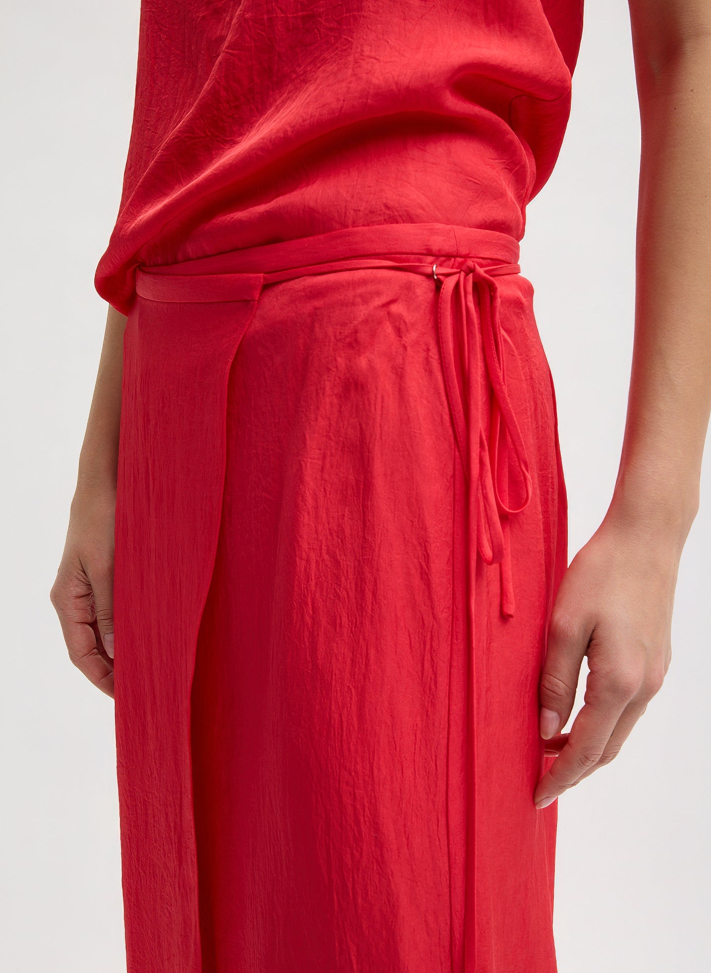 Tibi Summer Slip Wrap Skirt