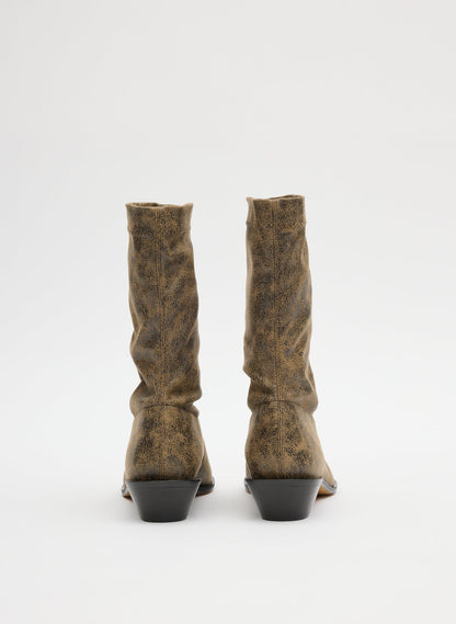 Tibi Distressed Leo Boot