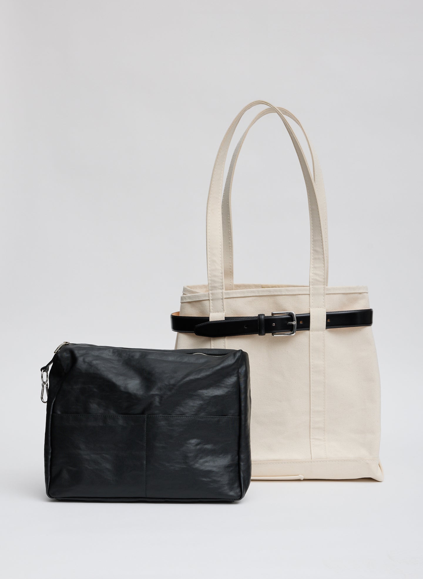 Tibi Nylon Canvas Pouch