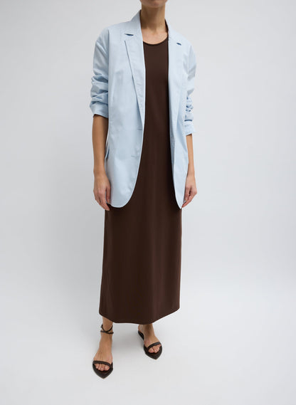 Tibi Garment Dyed Silky Cotton Liam Blazer