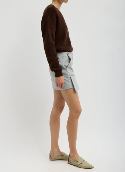 Tibi Compact Tech Knit Mini Skirt