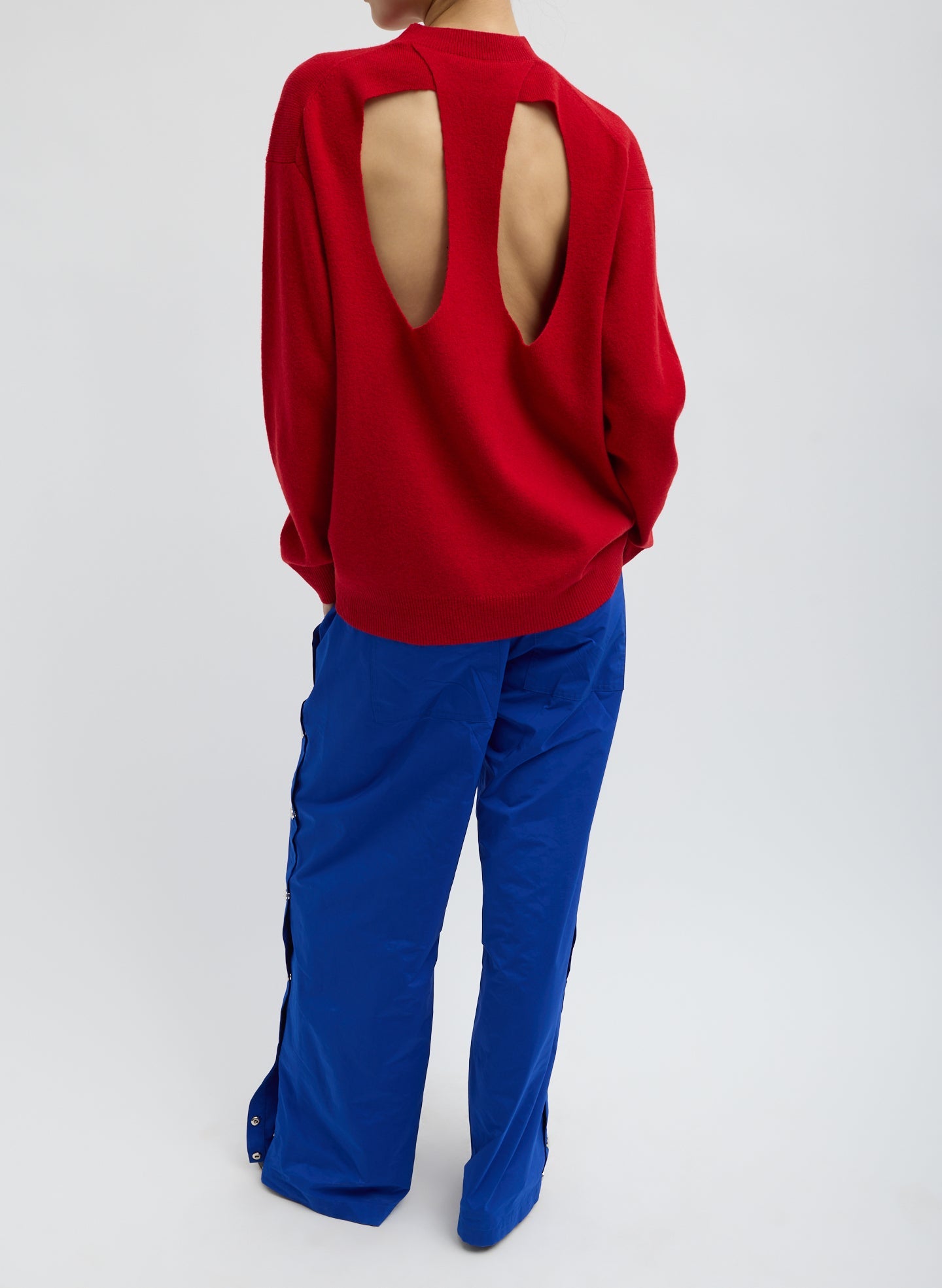 Tibi Nylon Snap Pull On Jogger