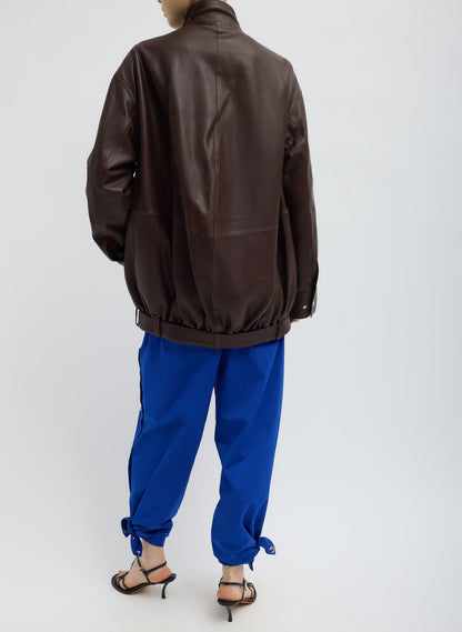 Tibi Nylon Snap Pull On Jogger