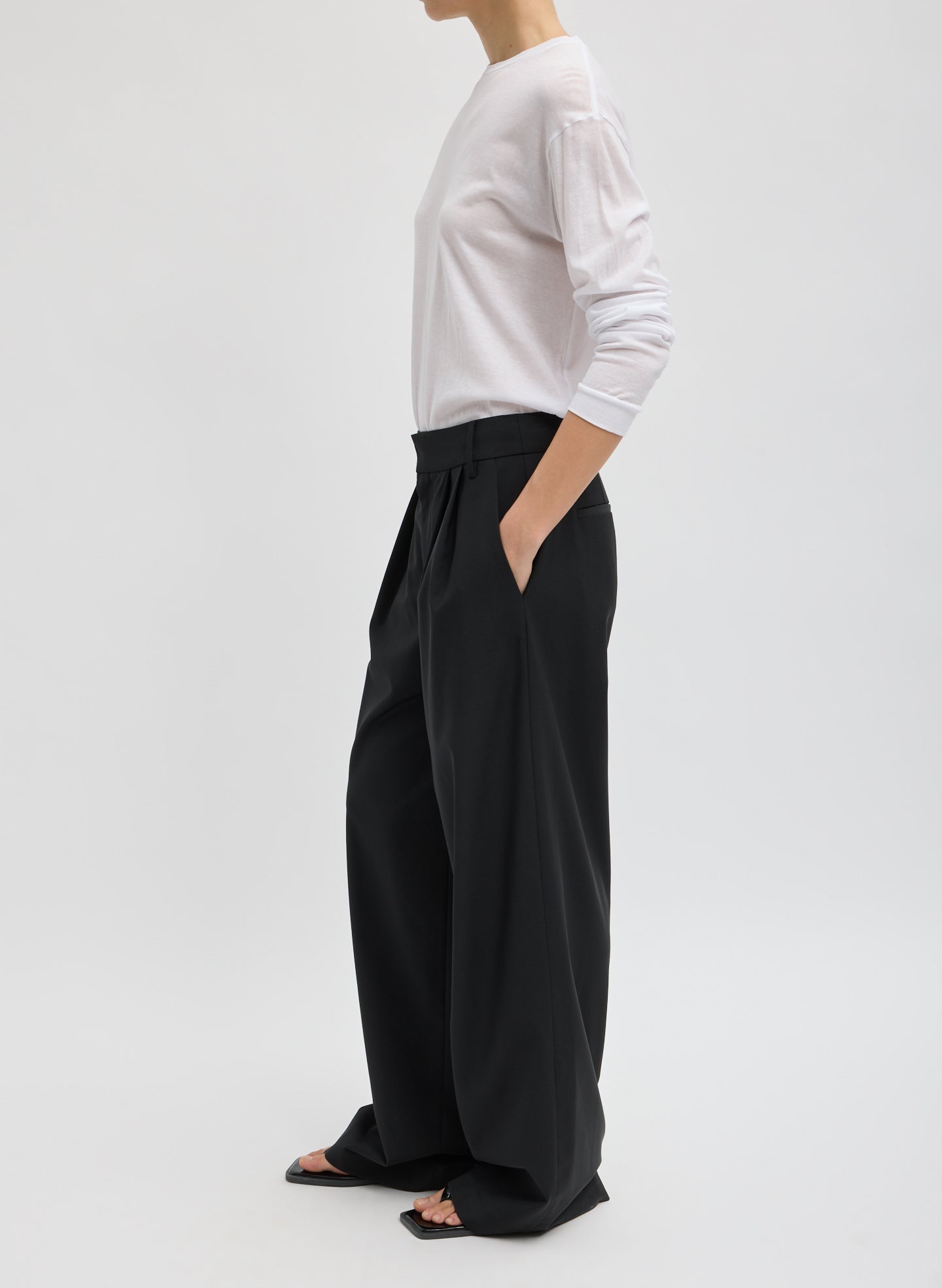 Tibi Tropical Wool Stella Pant