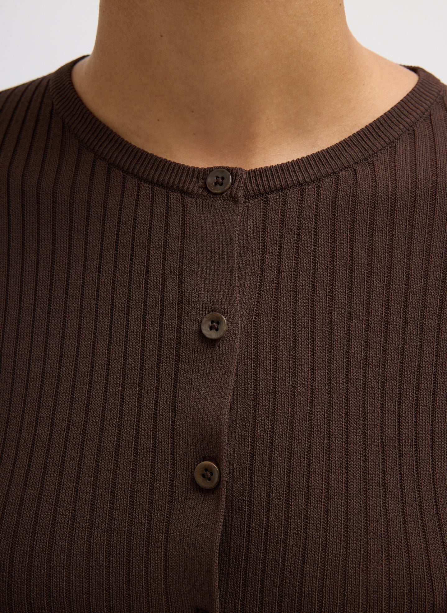 Tibi Ribbed Sweater Slim Cardigan