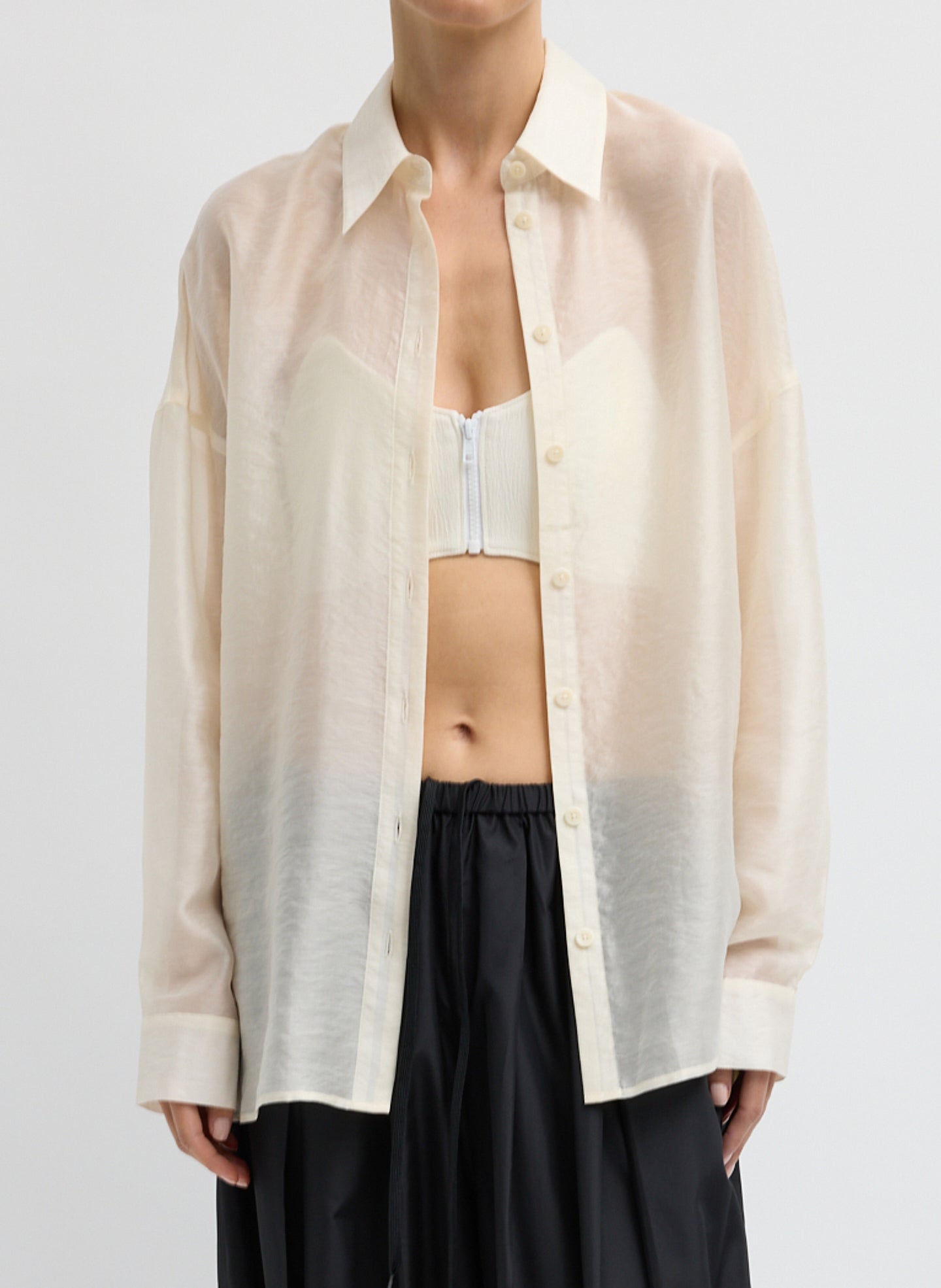 Tibi Summer Voile Oversized Shirt