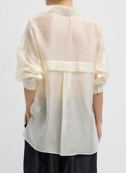 Tibi Summer Voile Oversized Shirt