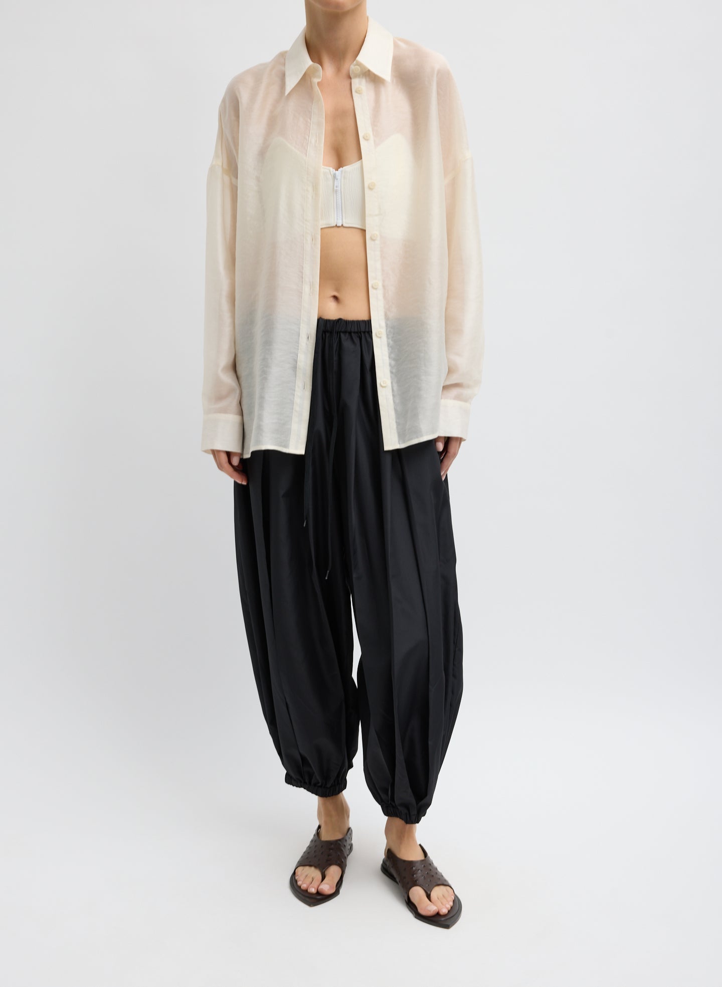 Tibi Summer Voile Oversized Shirt