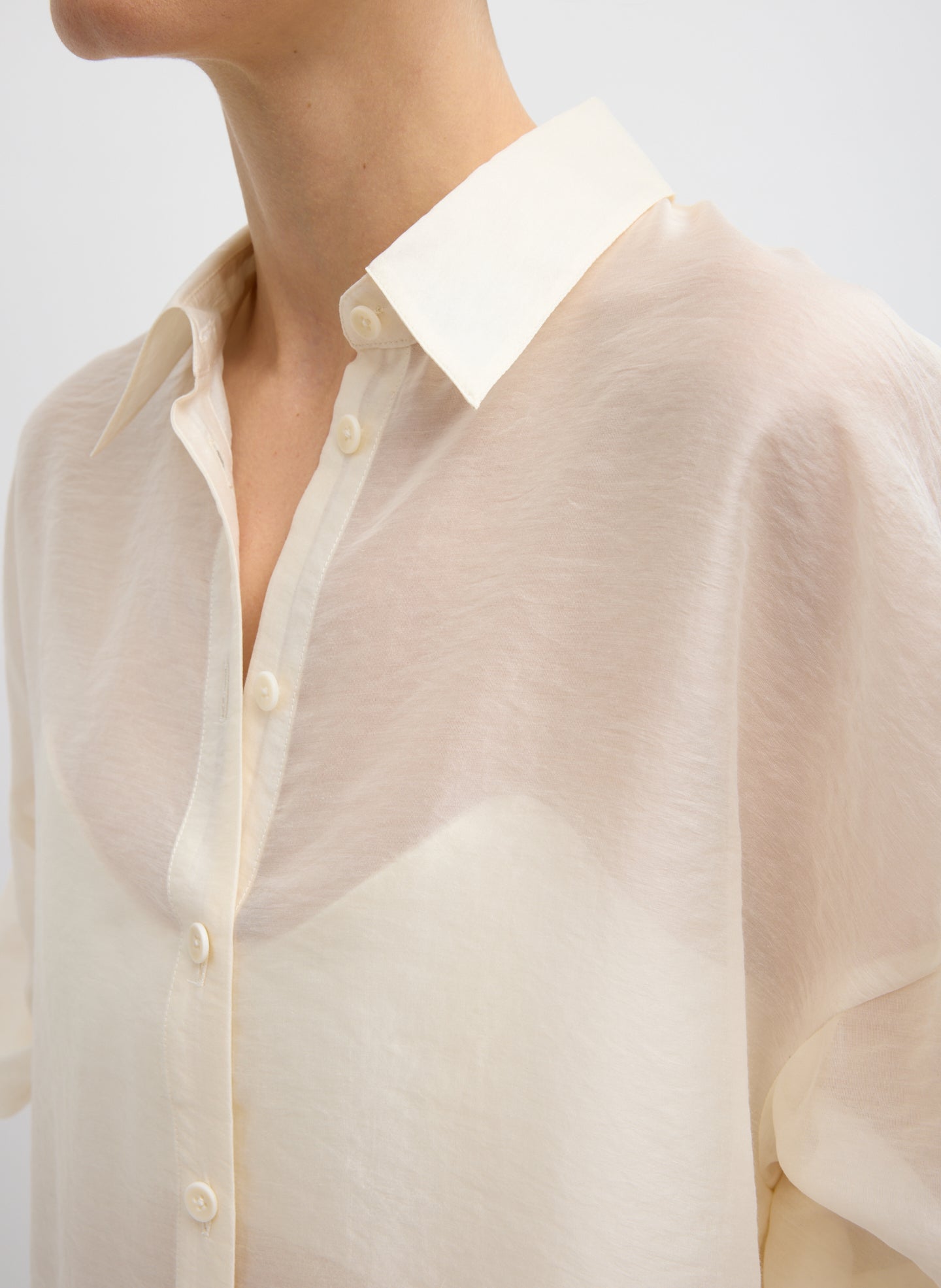 Tibi Summer Voile Oversized Shirt