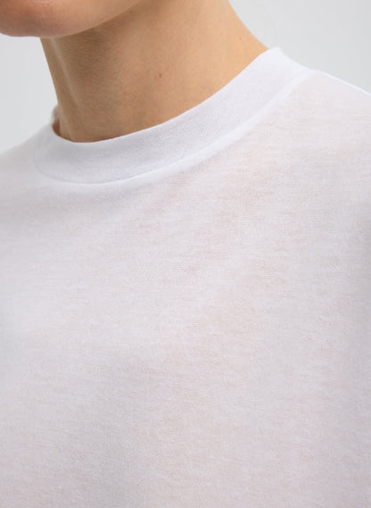 Tibi Sheer Crepe Knit Mock Unisex T-Shirt