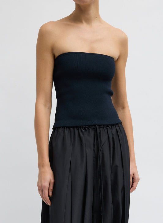 Tibi Ribbed Sweater Tube Top