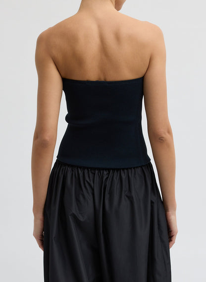 Tibi Ribbed Sweater Tube Top