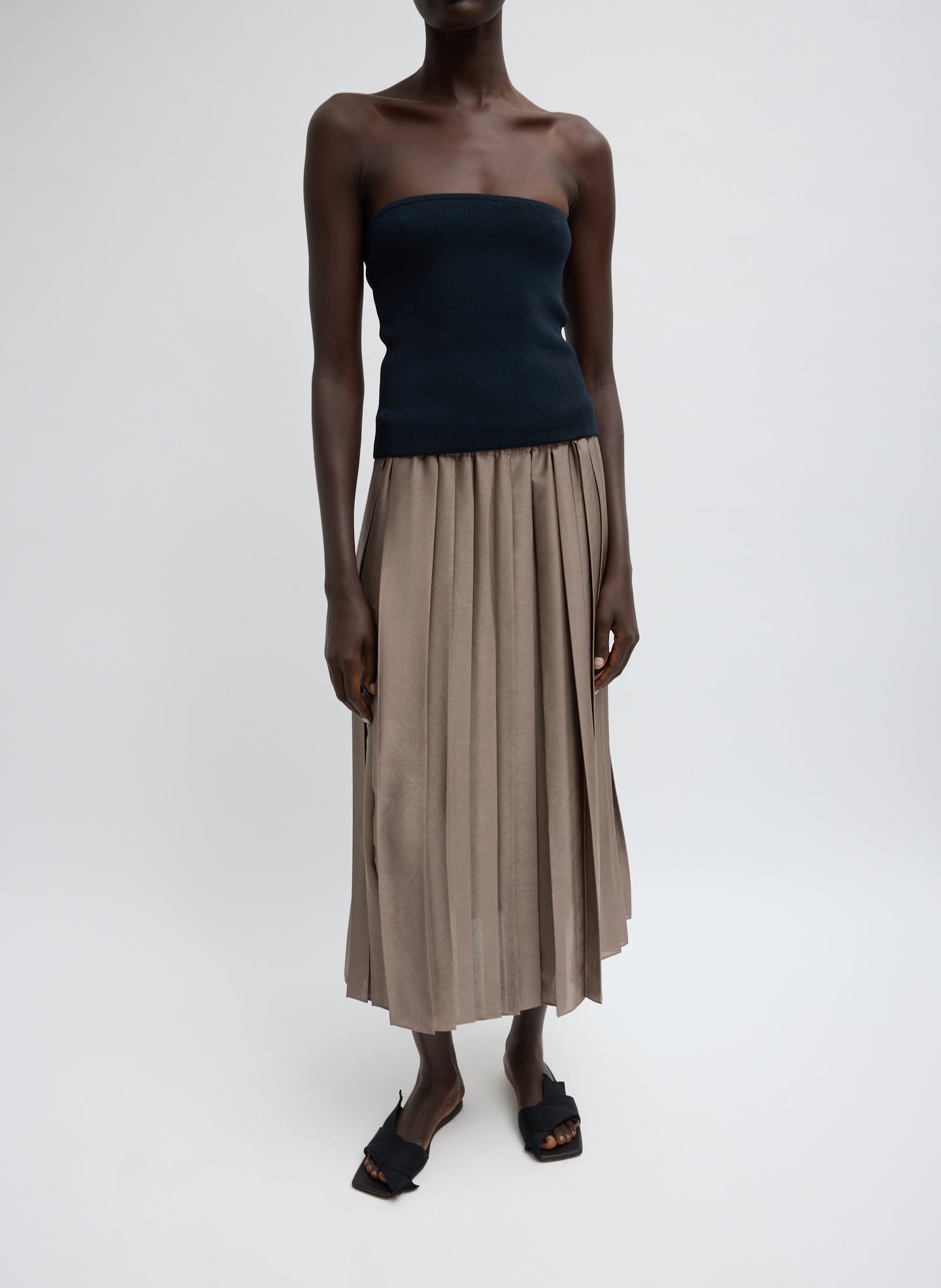 Tibi Ribbed Sweater Tube Top