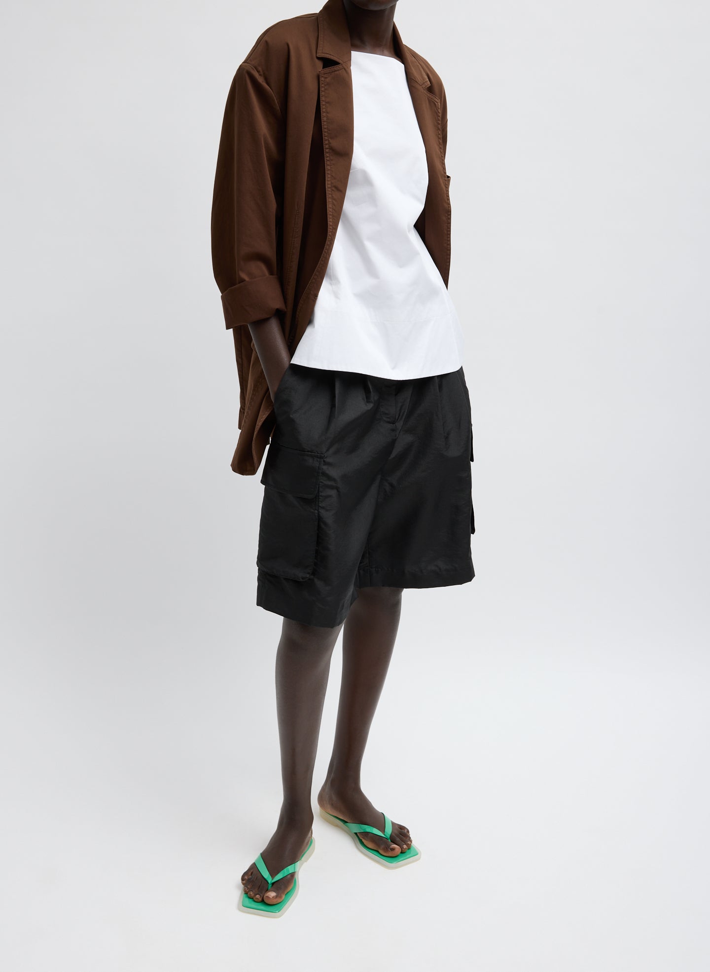Tibi Eco Poplin Strappy Open Back Top
