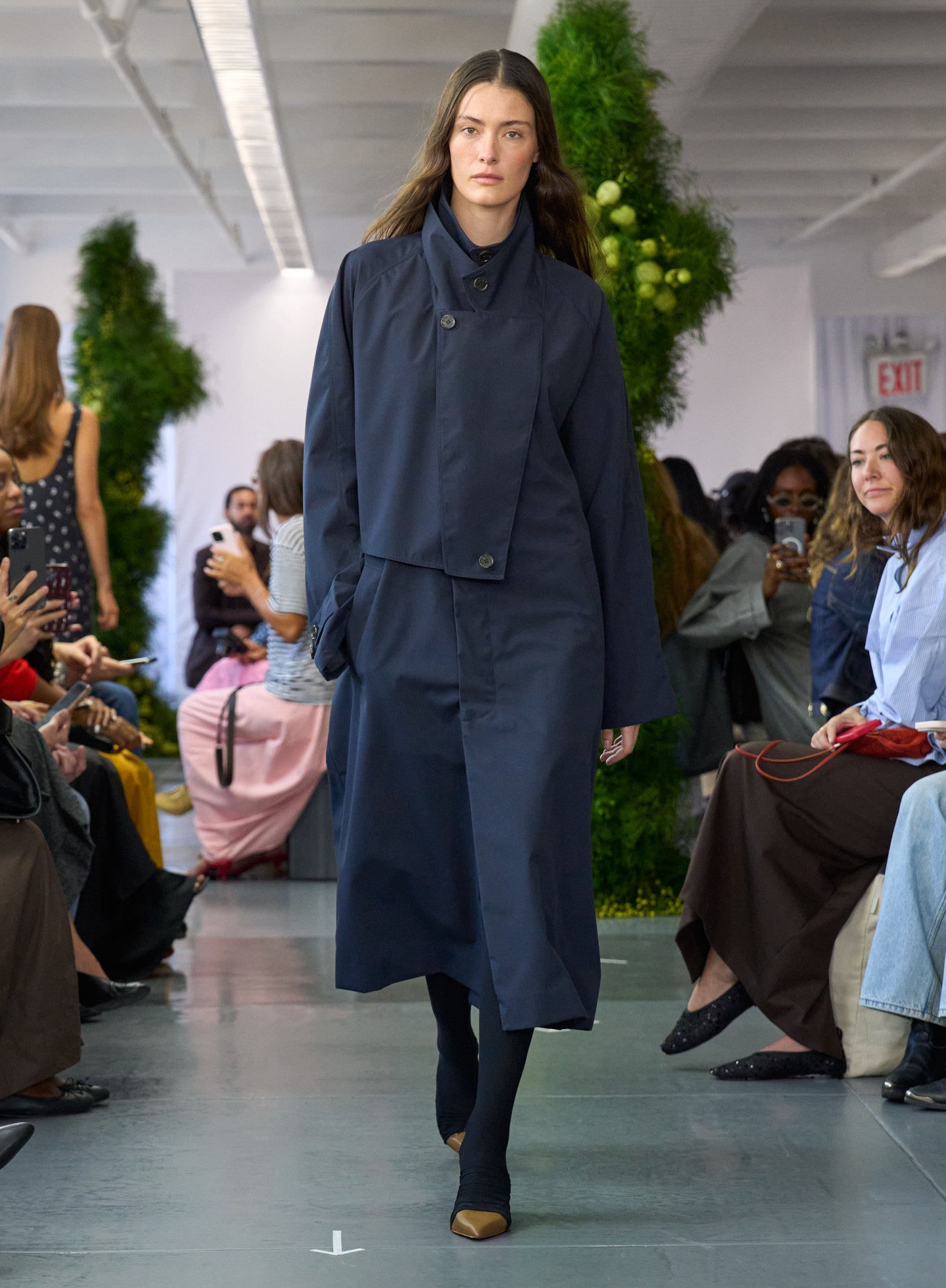 Tibi Double Collar Frank Trench