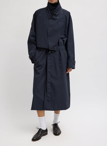 Tibi Double Collar Frank Trench