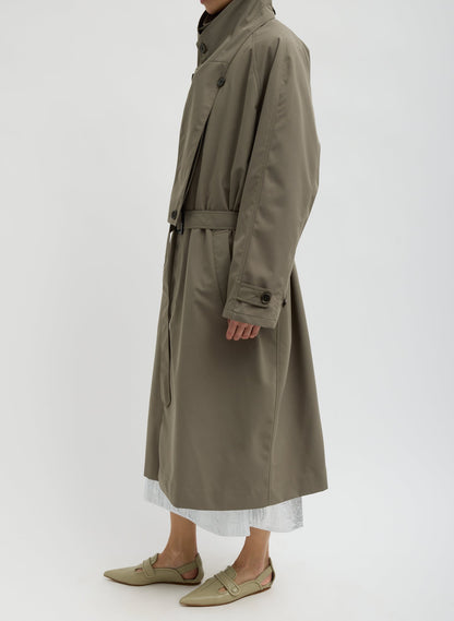 Tibi Double Collar Frank Trench