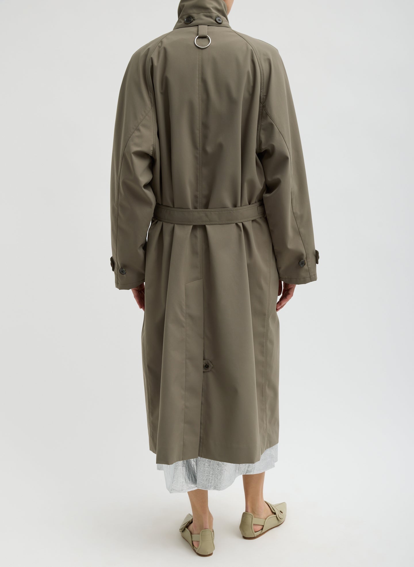 Tibi Double Collar Frank Trench