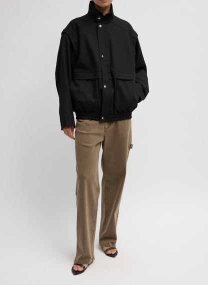 Tibi Patchwork Twill Slicker Jacket