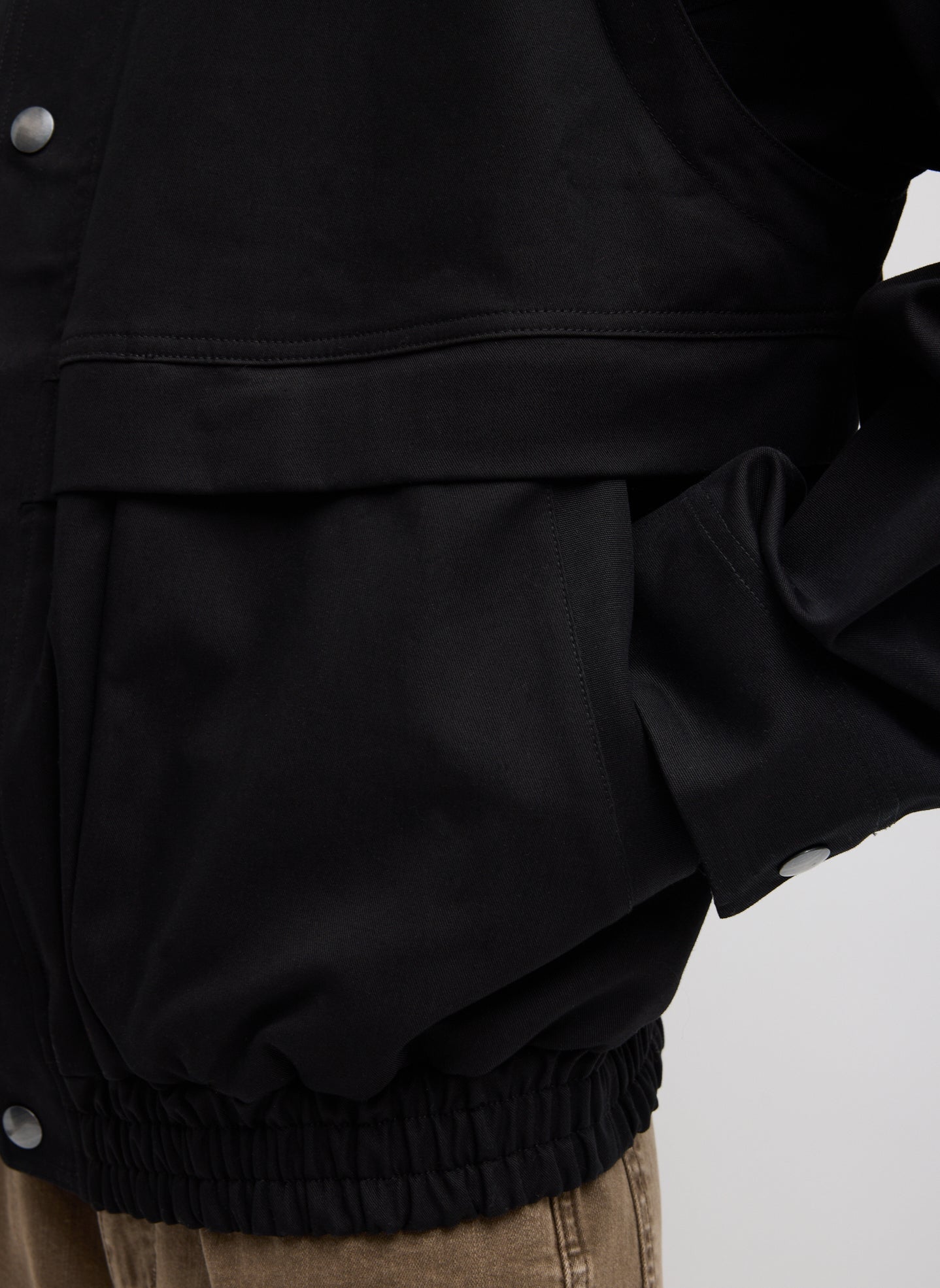 Tibi Patchwork Twill Slicker Jacket