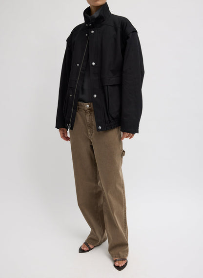 Tibi Patchwork Twill Slicker Jacket