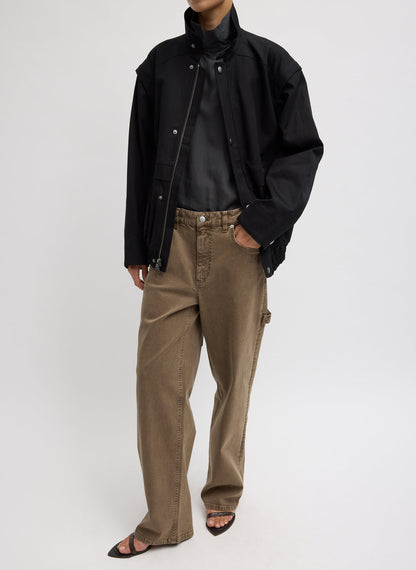 Tibi Patchwork Twill Slicker Jacket