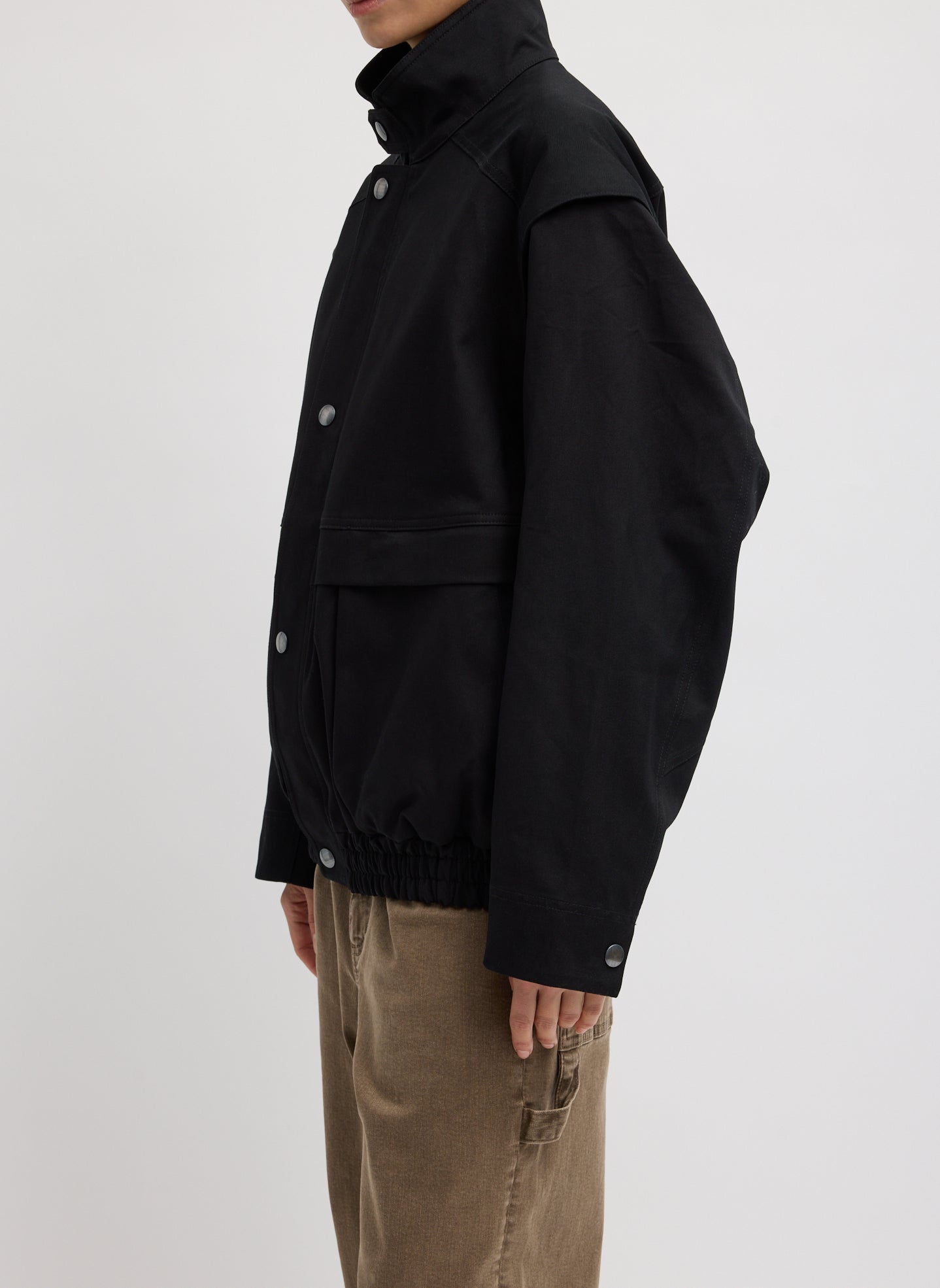 Tibi Patchwork Twill Slicker Jacket