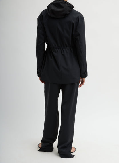 Tibi Tech Suiting Anorak Blazer With Zip Off Vest