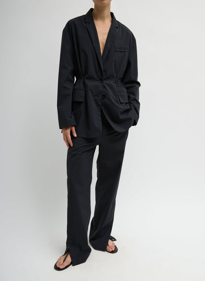 Tibi Tech Suiting Anorak Blazer With Zip Off Vest