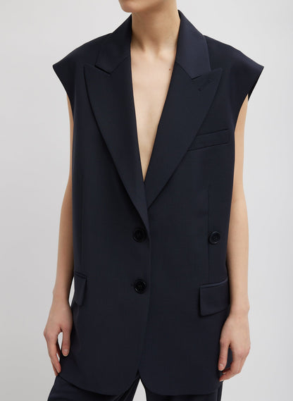 Tibi Tropical Wool Liam Vest