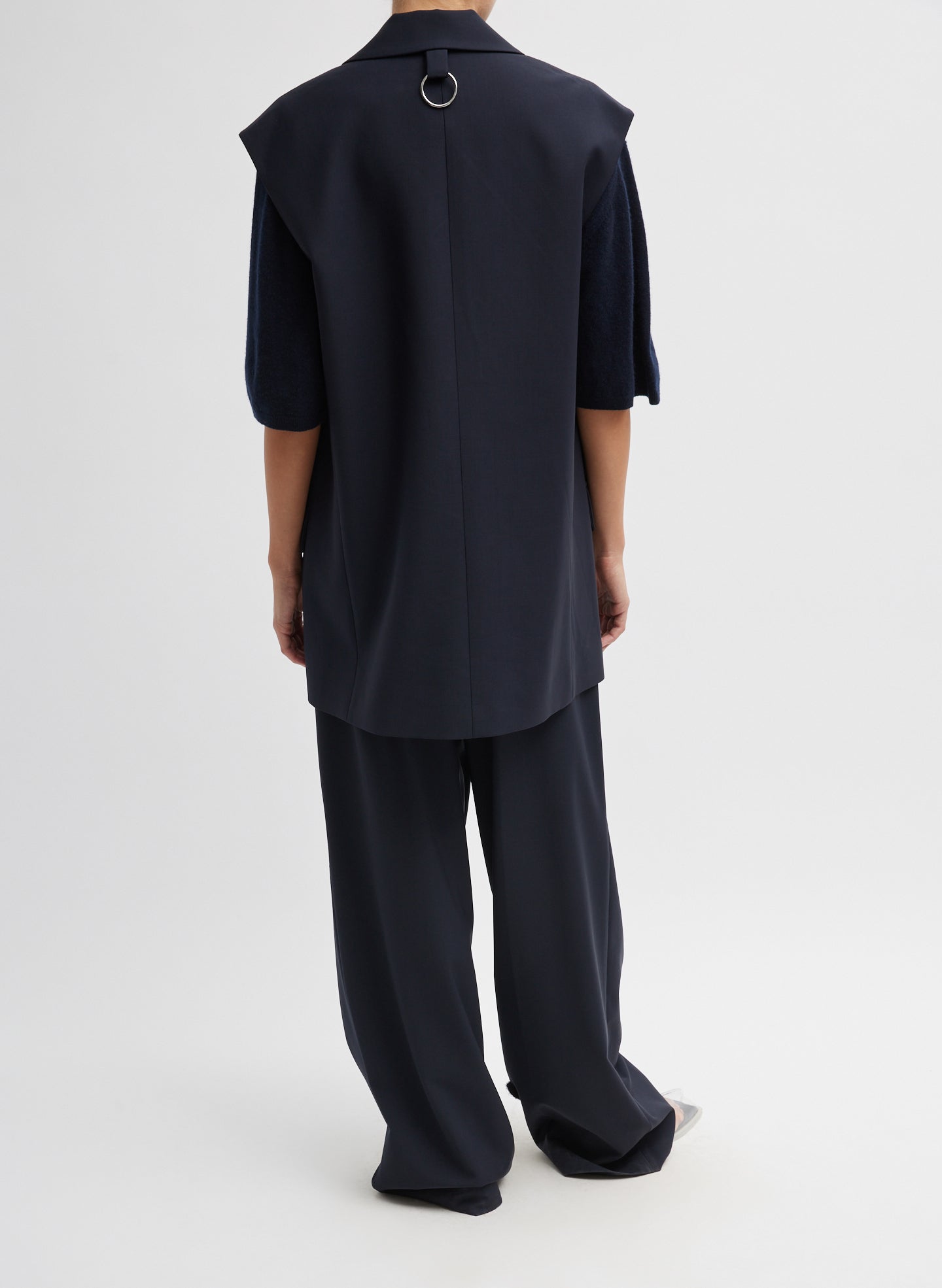 Tibi Tropical Wool Liam Vest