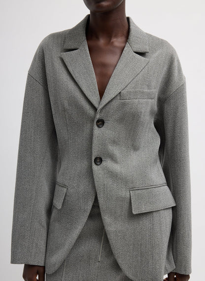 Tibi Structured Wool Sculpted Blazer