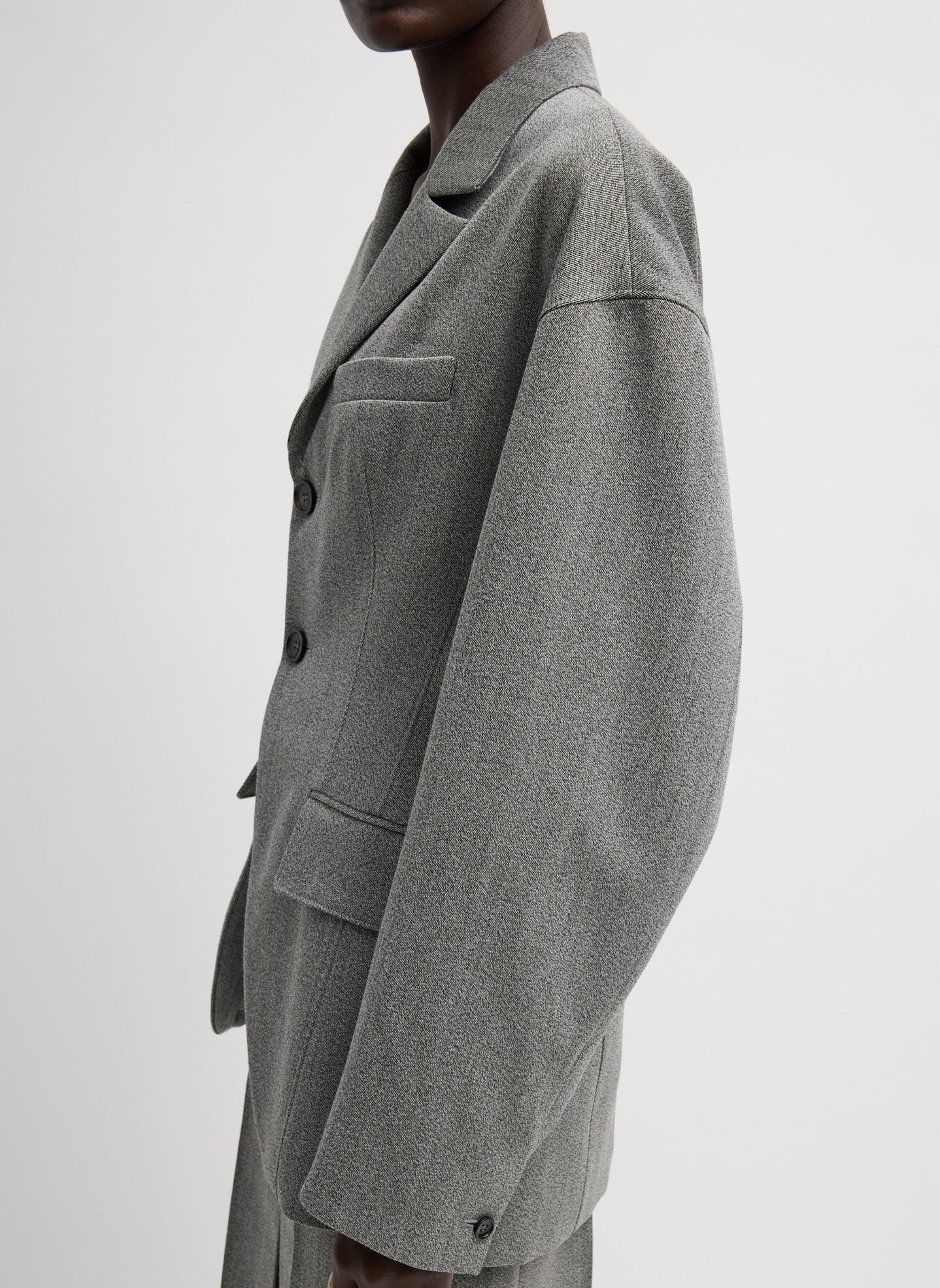 Tibi Structured Wool Sculpted Blazer