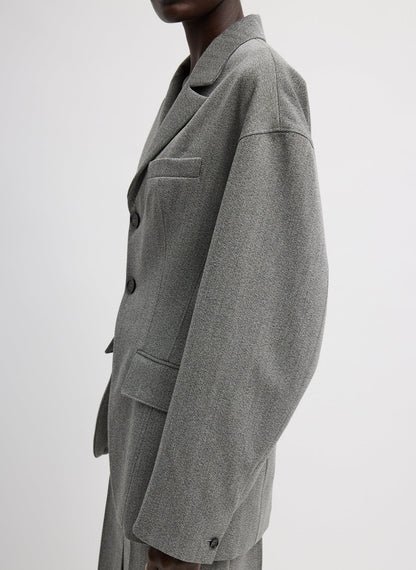 Tibi Structured Wool Sculpted Blazer
