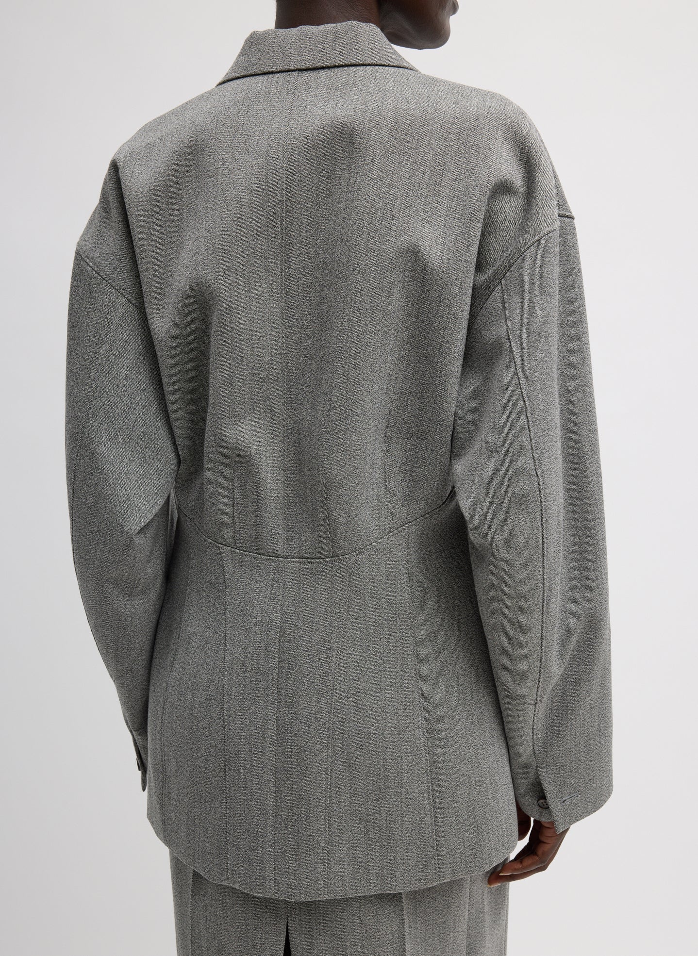 Tibi Structured Wool Sculpted Blazer