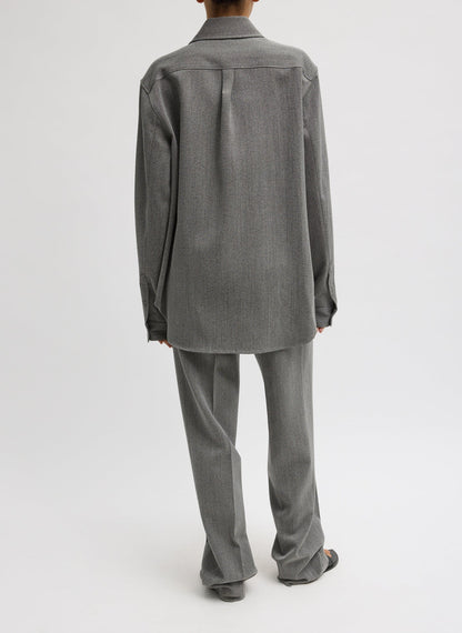 Tibi Structured Wool Zipper Jacket