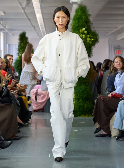 Tibi Patchwork Twill Slicker Jacket